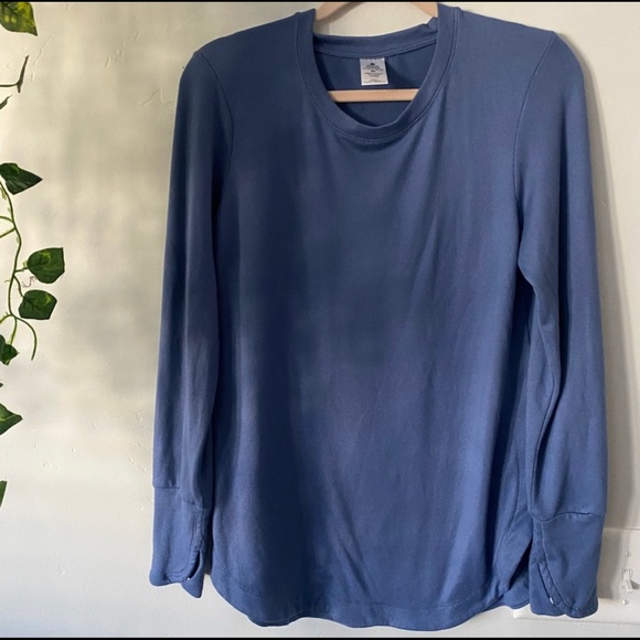 Periwinkle super soft long sleeve crew neck shirt - Picture 3 of 4